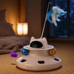 Topika Cat Laser Toy Auto Rotating Feather Ball Interactive Toy