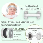 Topika Infant Ear Protection Noise Reducing Earmuffs Improve Sleep-Grey