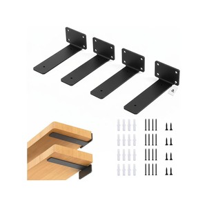 Topika Floating Shelf Bracket Heavy Duty Metal L Brackets for Shelf Support