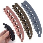 Topika - 4pcs Banana Clips for Women, Large Non-Slip Banana Hair Clip