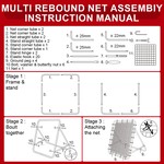 Topika Football Training Rebound Net 1m - Adjustable Soccer Rebounder Frame