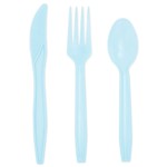 Topika - 144-Piece Baby Boy Elephant Party Plates and Paper Tableware Set
