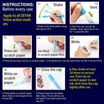 VSelect - Acrylic Paint Markers, 12 Colours, Dual Tip, Fine and Dot Tips