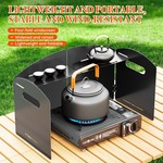 Topika Burner Gas Stove Wind Shield, Portable Folding Wind Deflector