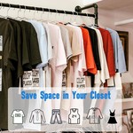 TopikaHome - 50/30 Pack Stainless Steel Clothes Hangers, Heavy Duty Hanger