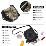 Topika Crossbody Bag For Women,Vintage Wallet Anti Theft Shoulder Handbags