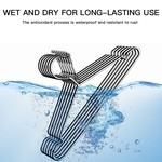 Topika - Windproof Stainless Steel Hangers,30/50Pcs Anti-Rust Steel Hangers