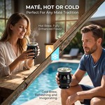 Topika - Yerba Mate Cup Set with Bombilla Straw & Cleaning Brush