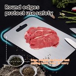 Topika Titanium Cutting Board, 100% Titanium Kitchen Chopping Board