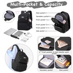 Topika Girls School Backpack Set, School Bag for Girls Bookbag 3pcs
