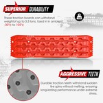 TopikaAuto - 2PC Off-Road Traction Boards for Sand&Mud Recovery, 3.5T Load