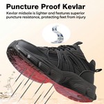 Topika - Men Safety Shoes Steel Toes, Work Shoes For Men, Non Slip Sneakers
