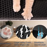 Topika 60x45cm Double Layer Cat Litter Mat with Honeycomb Design