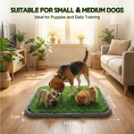 Topika Dog Grass Pad with Tray, Indoor Dog Toilet for Potty Training