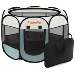 Topika Portable Pet Dog Playpen for Small Dogs & Cats with Bag