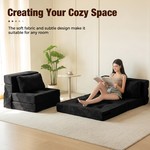 Topika - 4-In-1 Sofa Bed, Foldable Couch Bed With Pillows, Double Size
