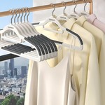 TopikaHome-50/30-Non-Slip Padded Clothes Hangers-Heavy Duty & Space-Saving
