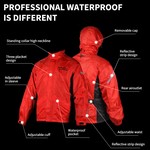 Motocentric Rain Suits for Men Waterproof Motorcycle Rain Coat 2pcs