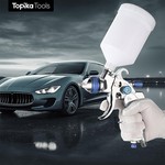 Topika - HVLP Air Spray Gun Kit with 1.4/1.7/2.0/2.5mm Nozzles, 600ml Cup