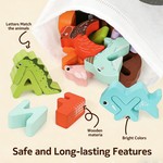 Topika Alphabet Animal Puzzles Alphabet Wooden Puzzles For Kids 3-5