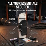 Topika Magnetic Water Bottle Sleeve, Gym Bottle Holder &4 Strong Magnets