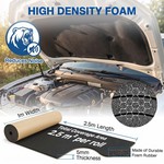 Topika Car Heat Shield & Sound Deadening Mat - 2.5m/5m x 1m, 5mm