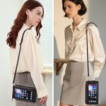 Topika Phone Crossbody Bag with Touch Screen Wallet Cellphone Pouches