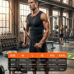 Topika - Shape Vests For Men Sweat Vest, Mens Waist Trainer Zip Slim Vest