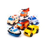 Topika Light Up Silicone Bath Toys 6piece, No Holes Educational Bath Toys