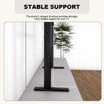 Topika Adjustable Table Top TV Stand with Heavy-Duty double tube Steel Base