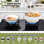 TopikaHome -Cast Iron Dutch Oven Pot Set with Skillet Lid, for Bread Baking