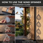 Topika Stainless Steel Teardrop Reflective Bird Deterrent Set