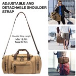 Topika Canvas Duffle Bag for Travel, 50L Expandable Weekend Duffels