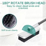 Topika 3-in-1 Long Handle Broom and Dustpan Set for Home & Office Cleaning