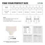 Lekkon 3 Pack Lace High-Waisted Women Panties, Silky Microfiber Underwear