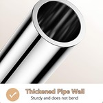 Topika-High-quality stainless steel curtain rod and shower rod, retractable