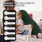 Topika Dog Calming Vest Hoodie Military