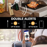 Topika - Smart Bluetooth Meat Thermometer, IP68 Waterproof, App Control