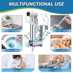 Topika - Bidet Sprayer Handle for Toilets, Handheld Spray Kit, SS Finish