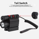 Topika - Tactical Red Laser Sight & 200LM LED Flashlight Picatinny Mount