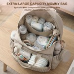 Topika Diaper Bag Backpack Large Travel Bag with Changing Pad