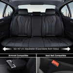 TopikaAuto 2/5 Seats Leather Car Seat Covers Full Set, Front Set, Universal