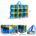 TopikaHome - Extra Large Moving Bags with Zippers & Carrying Handles (135L)