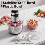 Topika 5L Electric Meat Grinder For Meat, Vegetables & Food Chopper Blender