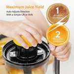 TopikaHome Electric Citrus Juicer Orange Lemon Squeezer BPA-Free 60W 700ml