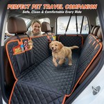 Topika Dog Car Seat Cover Hard Bottom Back Seat Protector