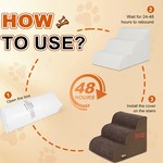 TopikaPet - 3-Step Dog Stairs for Small Dogs and Cats