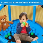 TopikaTrampoline for Kids with Enclosure, Gymnastics Bar & Toy, 140cm