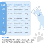 Topika Recovery Cone Dog Collar, Cone for Dogs, Inflatable Alternative blue