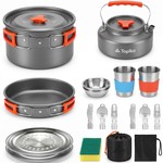Topika Larger 21pcs Camping Cookware Set for 2, Outdoor Cooking & Picnics
